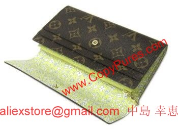 LOUIS VUITTON　ルイヴィトン　モノグラム・フルリ　LV　フラワー・モチーフ　ヴェール　財布　ファスナー長札　ポルトフォイユ・サラ　M60234 